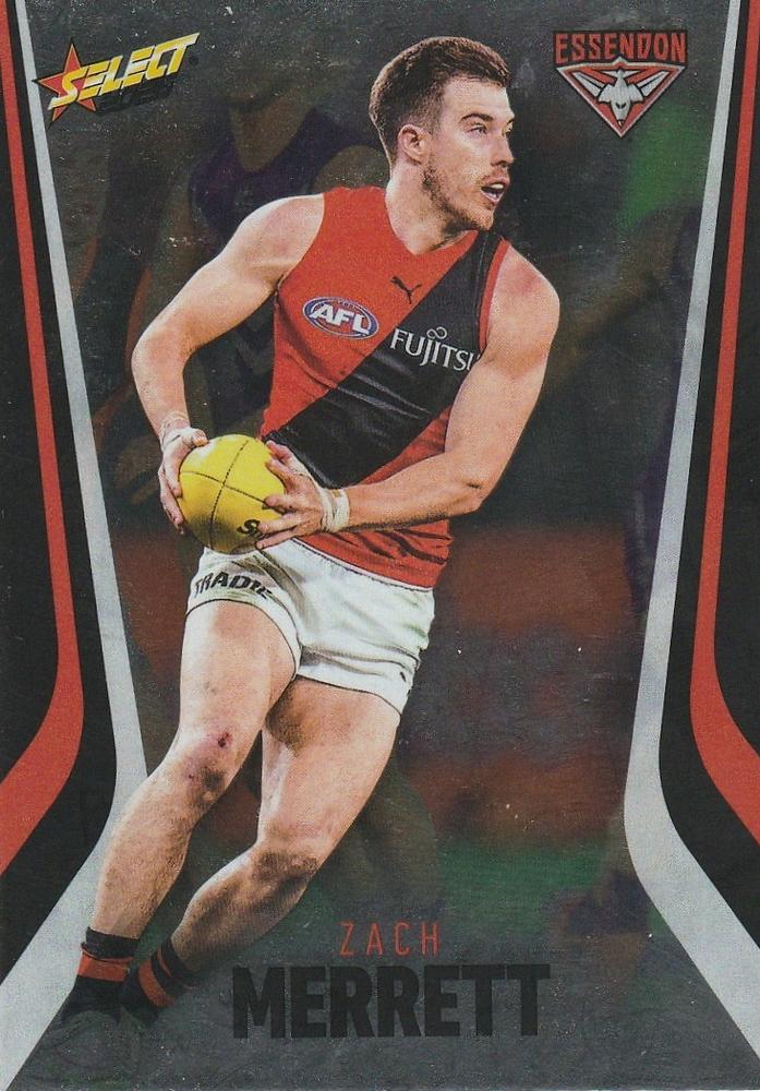 Zach Merrett #S62 Essendon Bombers | 2026 Select AFL Footy Stars Silver Foil