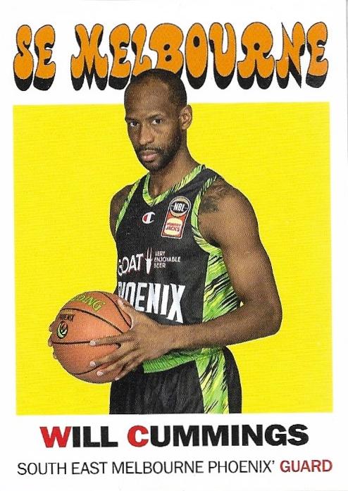 Will Cummings #TB-18 S.E. Melbourne Phoenix | 2023-24 Topps NBL - 1971 Topps Basketball