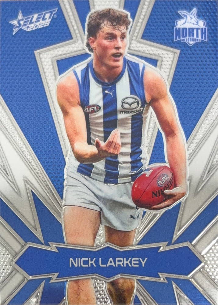 Nick Larkey #LT137 | 2025 Select AFL Footy Stars Luminous Thunderbolt (front)