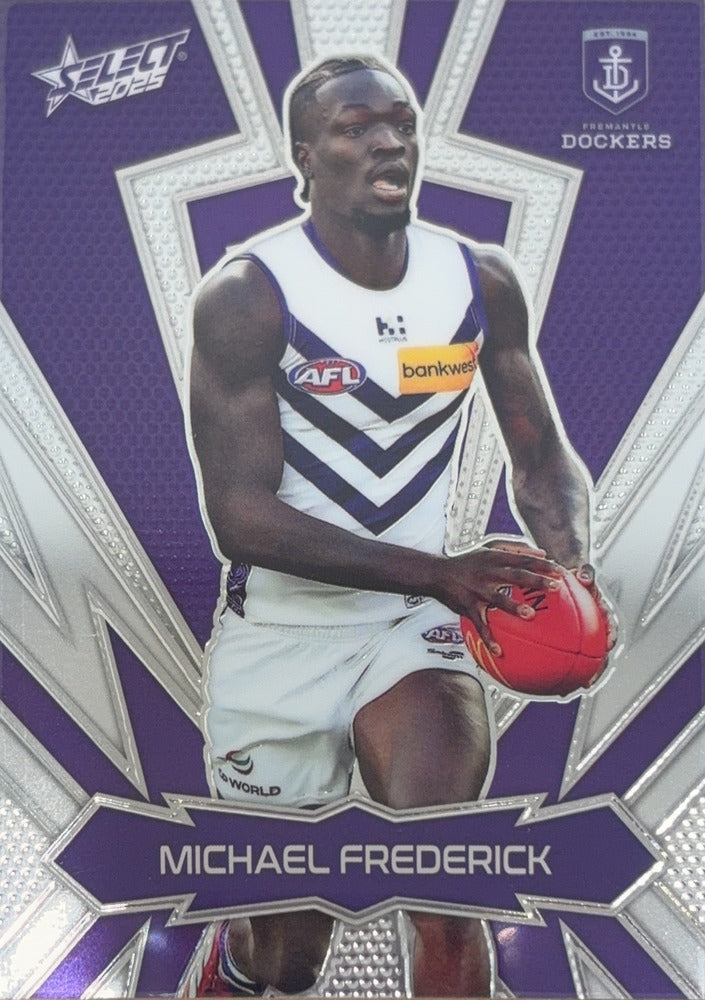 Michael Frederick #LT65 | 2025 Select AFL Footy Stars Luminous Thunderbolt (front)
