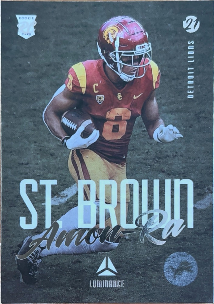 Amon-Ra St. Brown #187 | 2021 Panini Luminance (front)