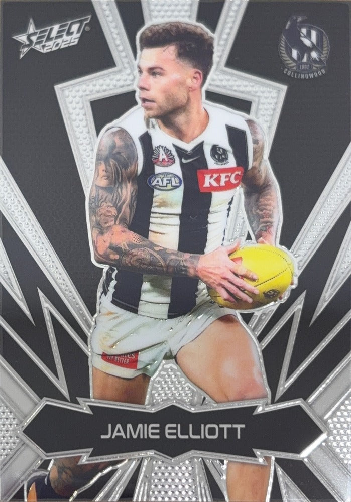 Jamie Elliott #LT41 | 2025 Select AFL Footy Stars Luminous Thunderbolt (front)