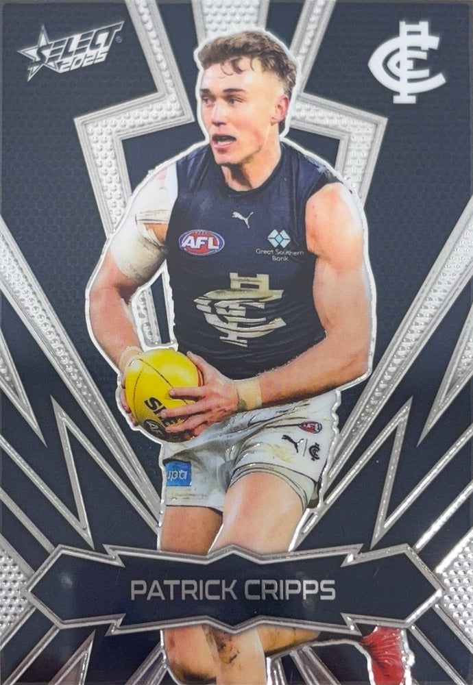 Patrick Cripps #LT29 | 2025 Select AFL Footy Stars Luminous Thunderbolt (front)