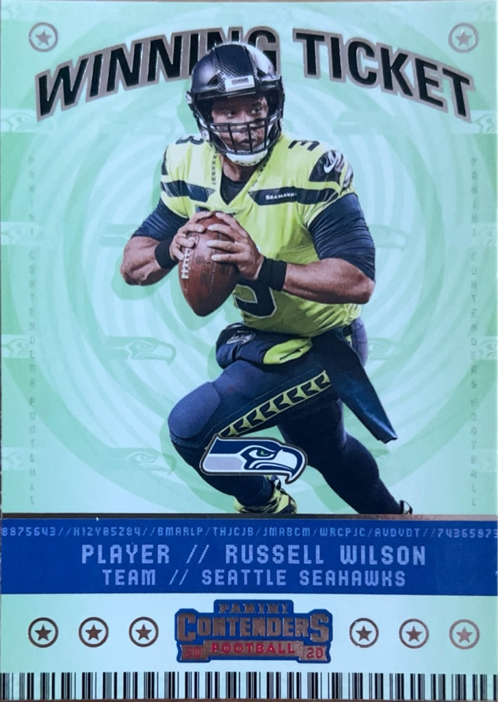 Russell Wilson #WT2 | 2020 Panini Contenders Winning Ticket (front)
