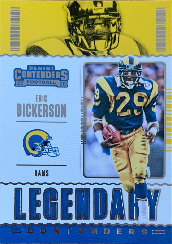 Eric Dickerson #LC-EDI | 2020 Panini Contenders Legendary Contenders (front)