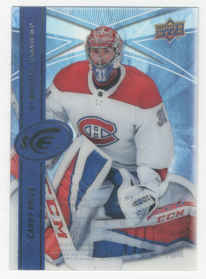 Carey Price #72 Montreal Canadiens | 2017-18 Upper Deck Ice