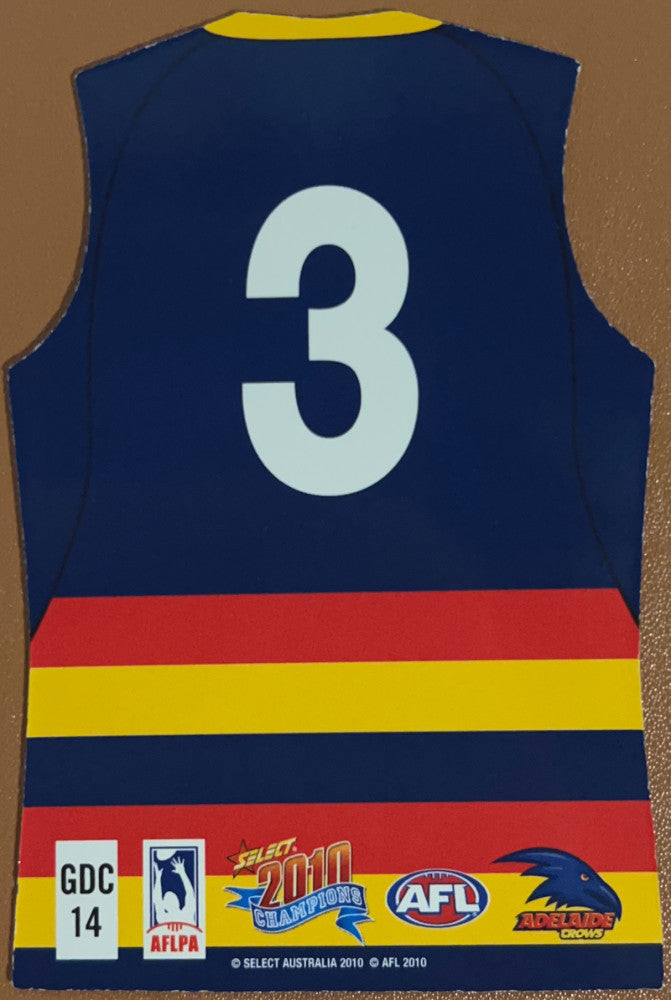 Brent Reilly #GDC14 Adelaide Crows | 2010 Select AFL Champions - Holographic Guernseys (back)