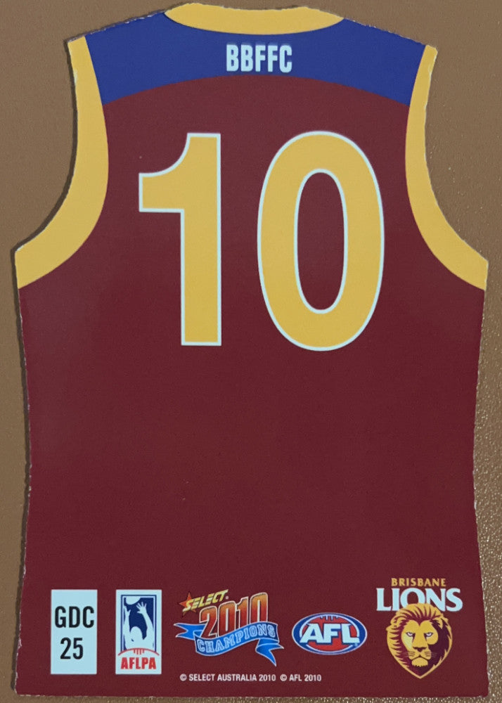Daniel Rich #GDC25 Brisbane Lions | 2010 Select AFL Champions - Holographic Guernseys (back)