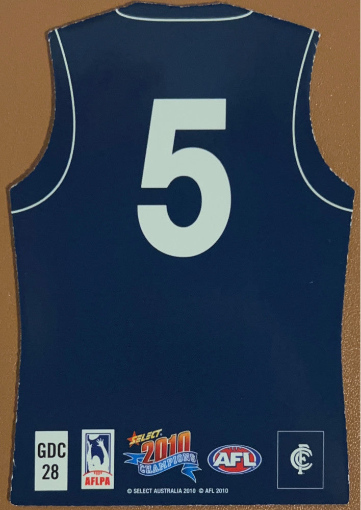 Marc Murphy #GDC29 Carlton Blues | 2010 Select AFL Champions - Holographic Guernseys (back)
