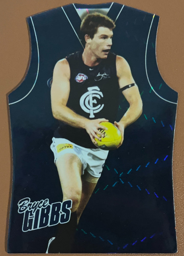 Bryce Gibbs #GDC30 Carlton Blues | 2010 Select AFL Champions - Holographic Guernseys (front)