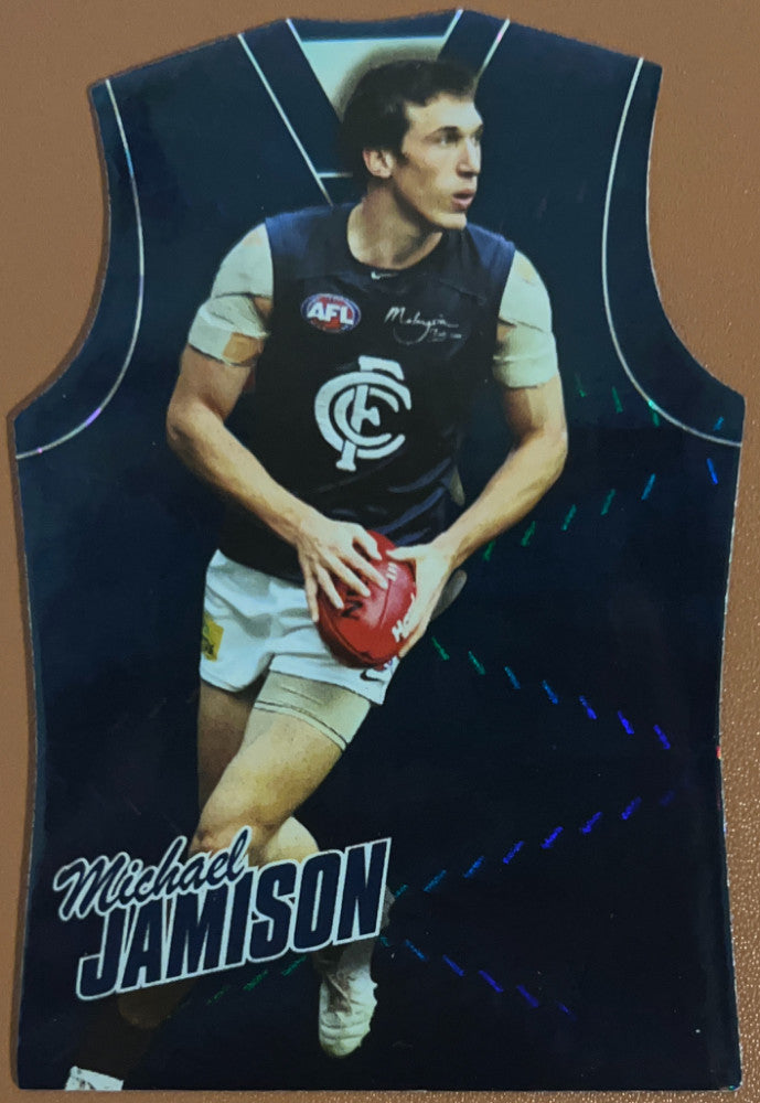 Michael Jamison #GDC31 Carlton Blues | 2010 Select AFL Champions - Holographic Guernseys (front)