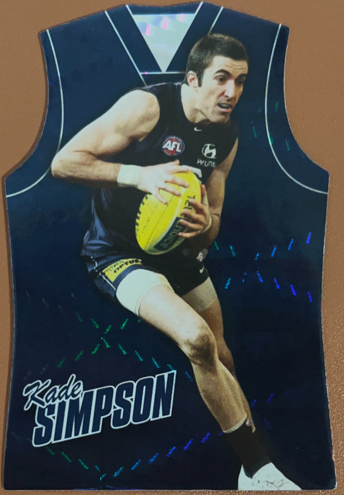 Kade Simpson #GDC32 Carlton Blues | 2010 Select AFL Champions - Holographic Guernseys (front)