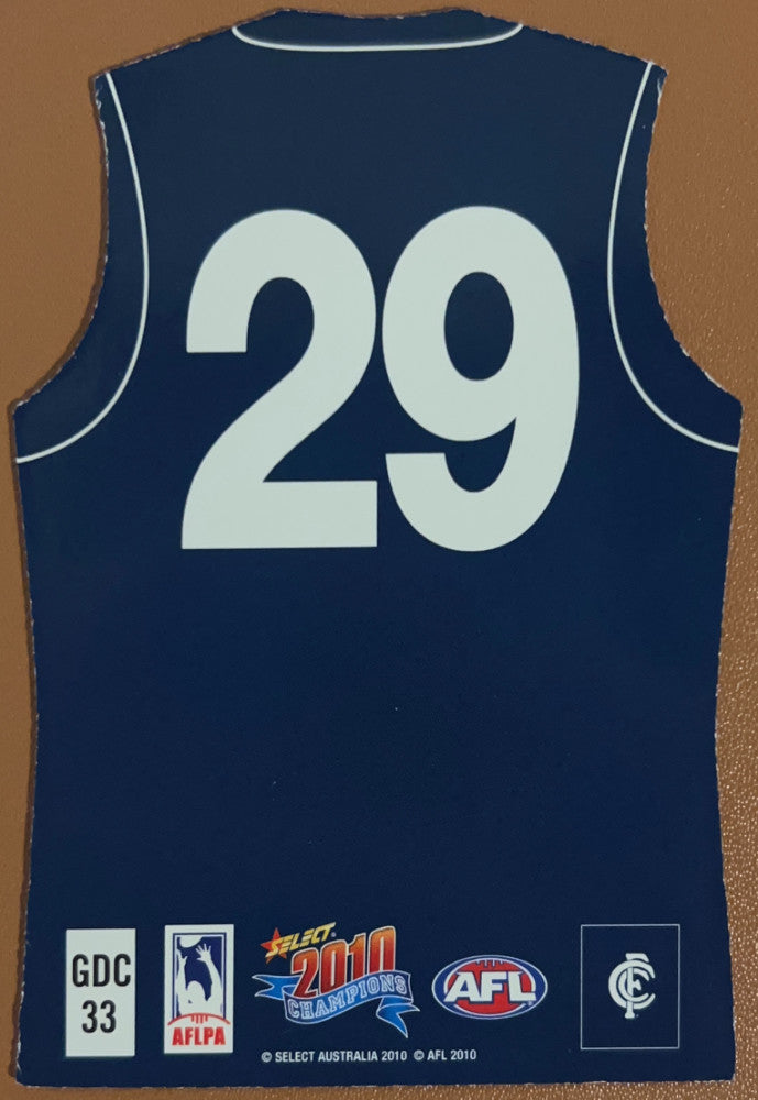Heath Scotland #GDC33 Carlton Blues | 2010 Select AFL Champions - Holographic Guernseys (back)