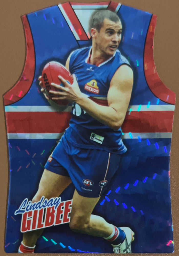 Lindsay Gilbee #GDC195 Western Bulldogs | 2010 Select AFL Champions - Holographic Guernseys (front)