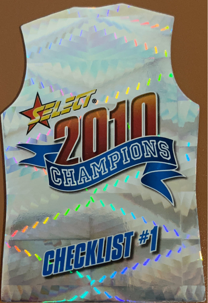 Checklist #1 #GDC1 Multi-Team | 2010 Select AFL Champions - Holographic Guernseys