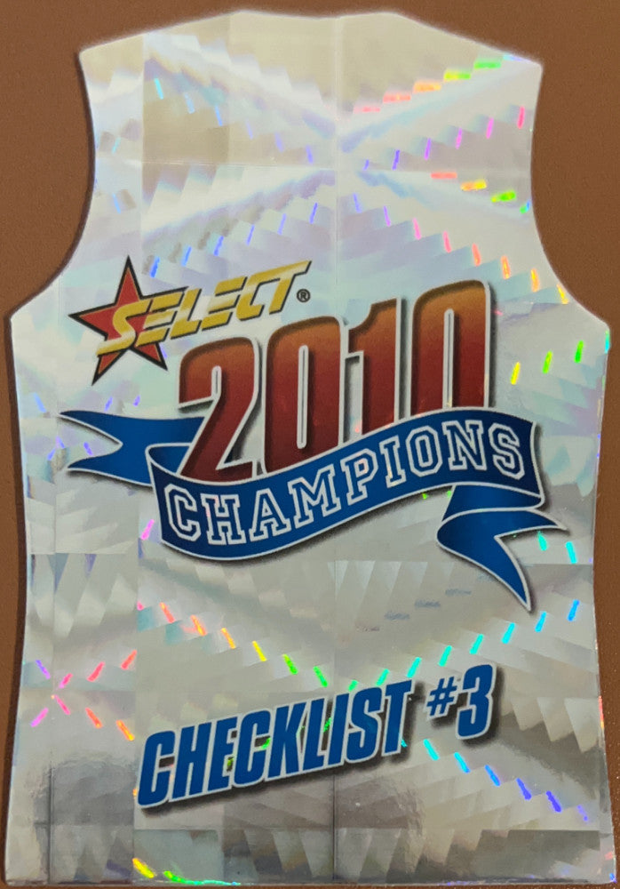 Checklist #3 #GDC3 Multi-Team | 2010 Select AFL Champions - Holographic Guernseys