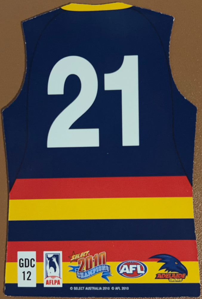 Chris Knights #GDC12 Adelaide Crows | 2010 Select AFL Champions - Holographic Guernseys (back)