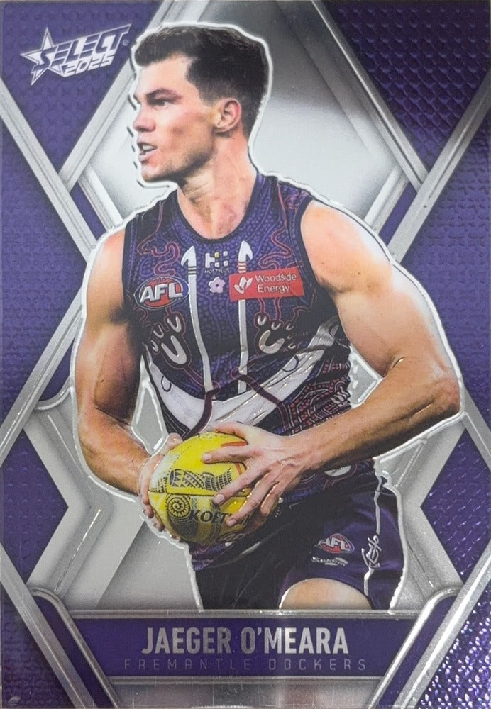 Jaeger O'Meara #L61 Fremantle Dockers | 2025 Select AFL Footy Stars Luminous (front)
