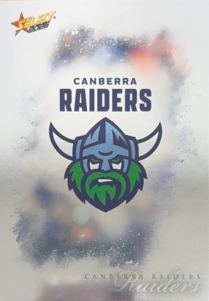 Canberra Raiders Checklist #14 | 2026 Select NRL League Heroes Silver (front)