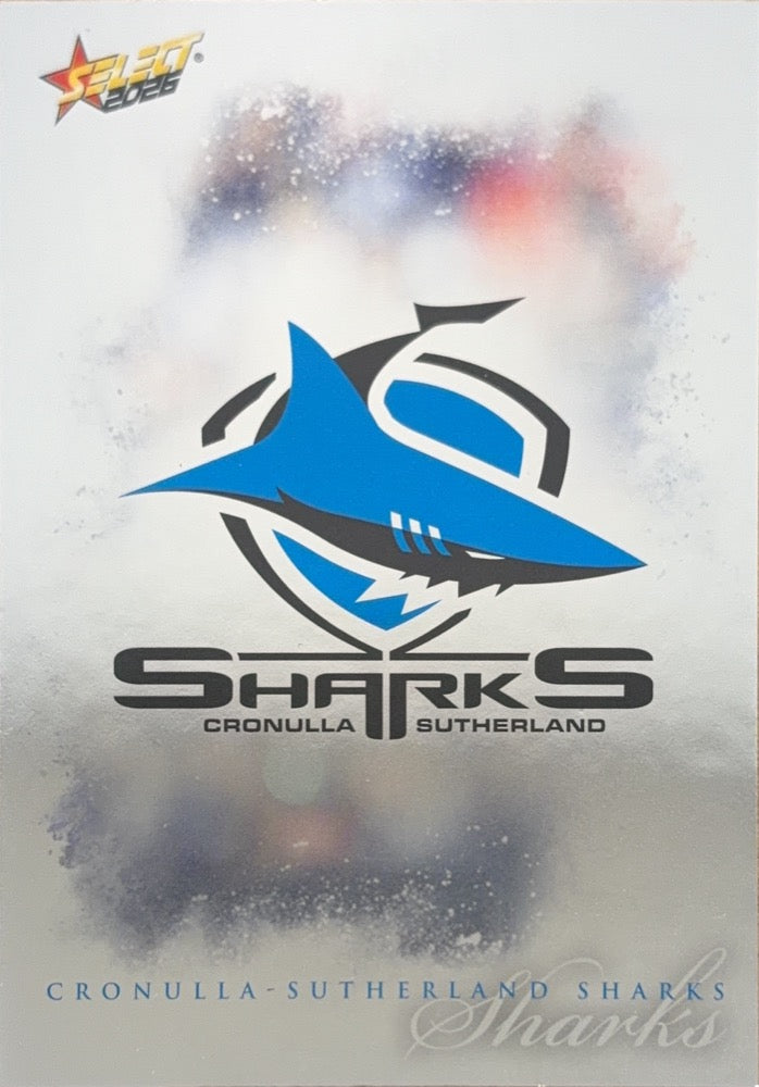 Cronulla-Sutherland Sharks Checklist #40 | 2026 Select NRL League Heroes Silver (front)