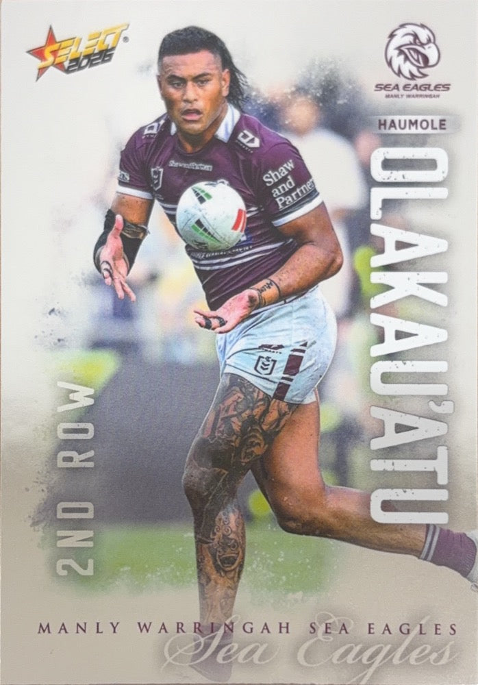 Haumole Olakau'atu #86 | 2026 Select NRL League Heroes Silver (front)
