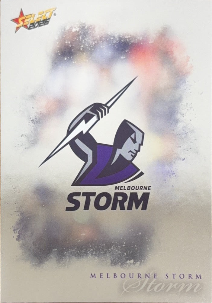 Melbourne Storm Checklist #92 | 2026 Select NRL League Heroes Silver (front)