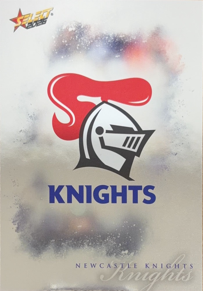 Newcastle Knights Checklist #105 | 2026 Select NRL League Heroes Silver (front)