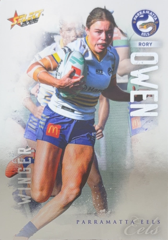 Rory Owen #252 Parramatta Eels | 2026 Select NRL League Heroes Silver (front)