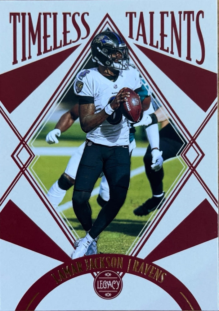 Lamar Jackson #TT-2 | 2021 Panini Legacy Timeless Talents (front)