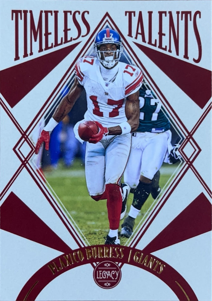 Plaxico Burress #TT-17 | 2021 Panini Legacy Timeless Talents (front)