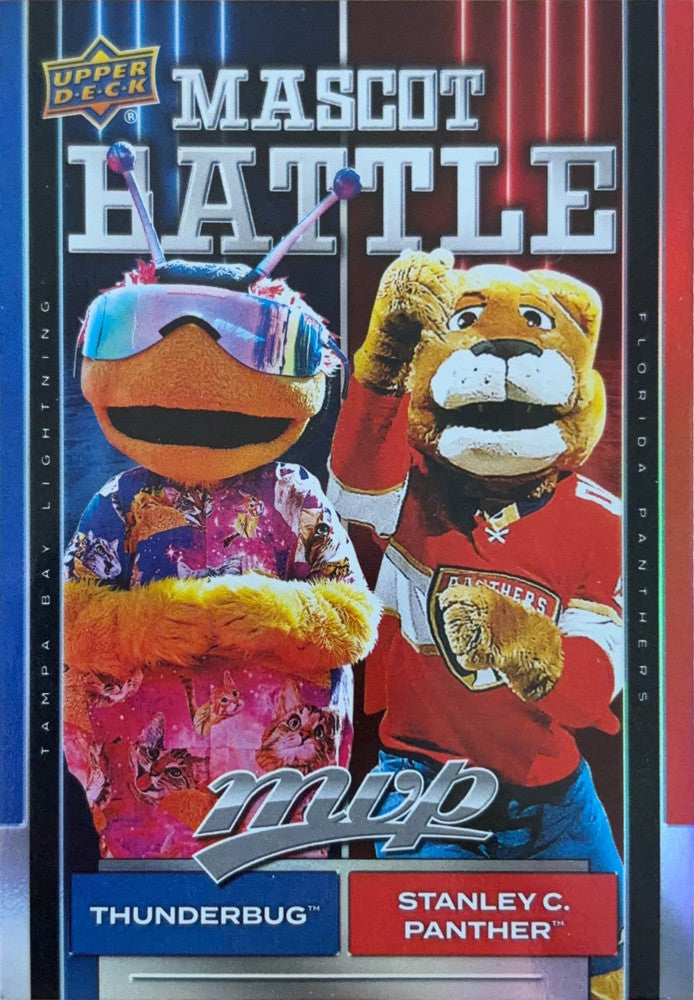 Thunderbug / Stanley C. Panther #MB-5 | 2025-26 Upper Deck MVP Mascot Battle (front)
