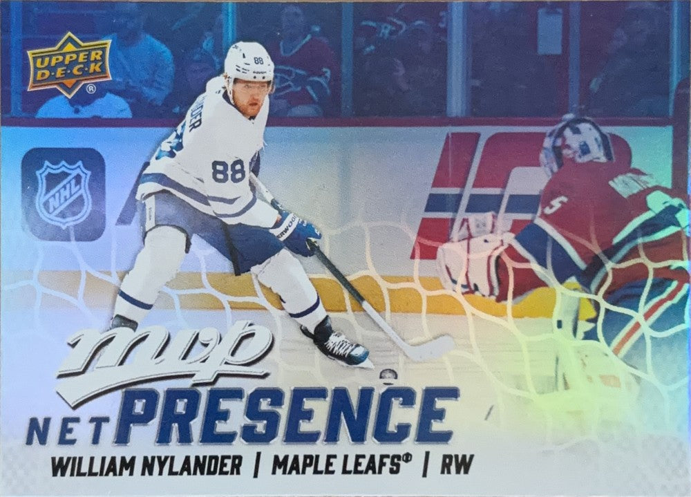 William Nylander #NP-6 Toronto Maple Leafs | 2025-26 Upper Deck MVP Net Presence (front)