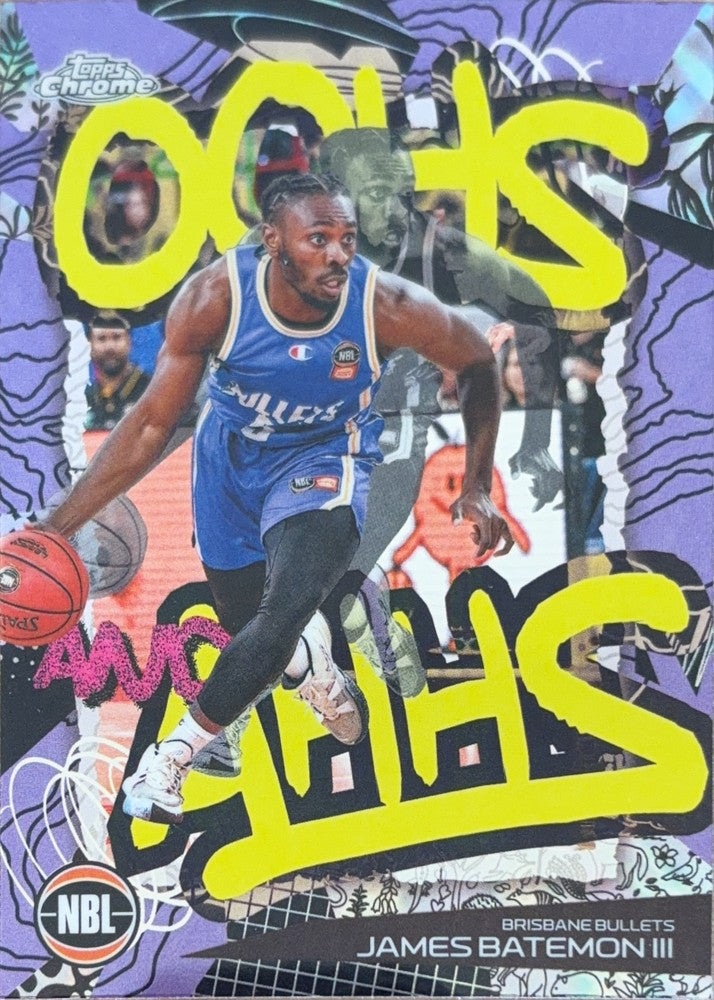 James Batemon III #OA-4 | 2024-25 Topps Chrome NBL Oohs And Ahhs (front)
