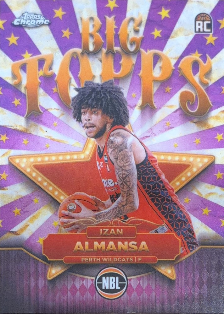 Izan Almansa #BT-7 Perth Wildcats | 2024-25 Topps Chrome NBL Big Topps (front)