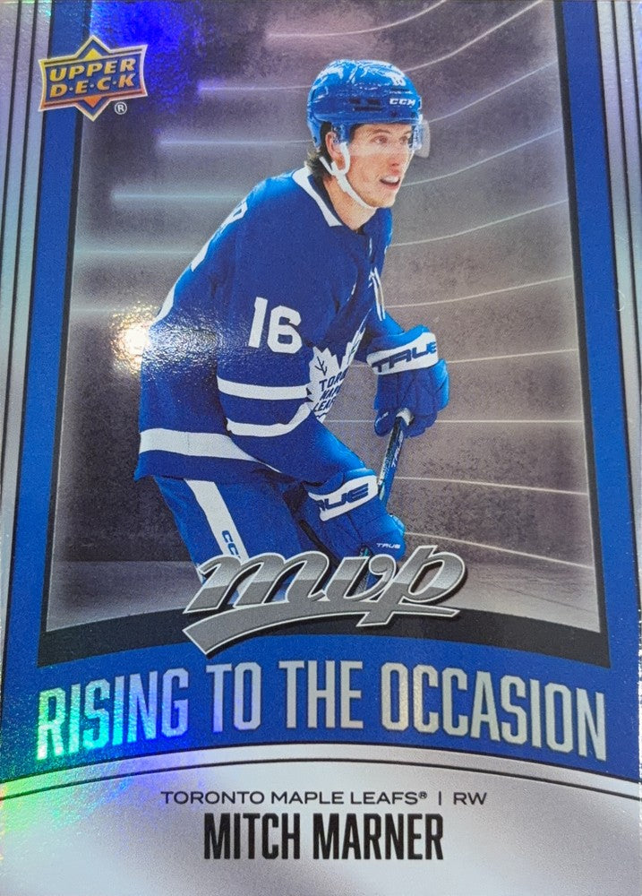 Mitch Marner #RO-31 | 2025-26 Upper Deck MVP Rising to the Occasion (front)