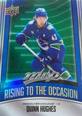Quinn Hughes #RO-25 | 2025-26 Upper Deck MVP Rising to the Occasion (front)