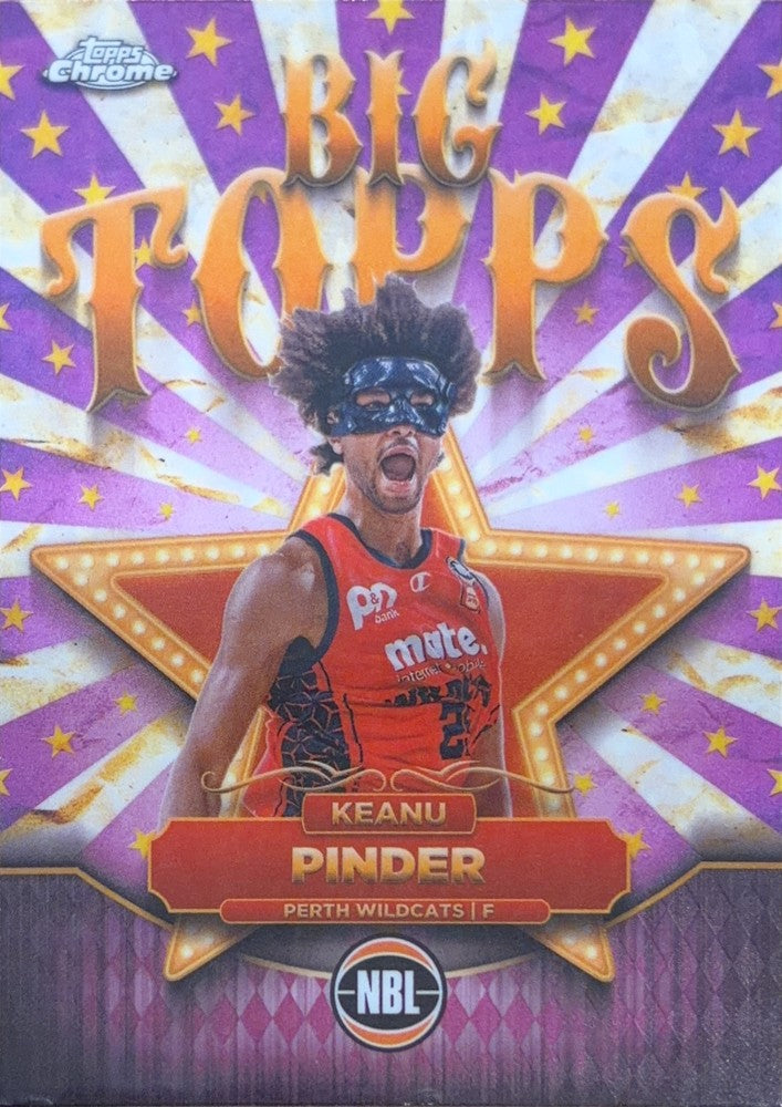 Keanu Pinder #BT-17 Perth Wildcats | 2024-25 Topps Chrome NBL Big Topps (front)