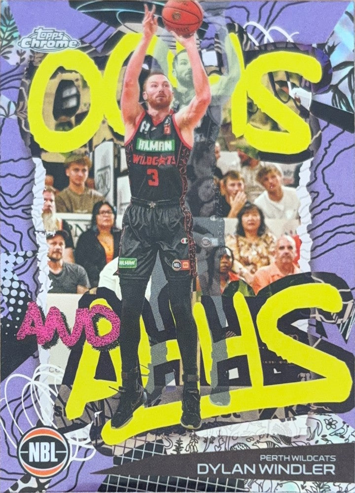 Dylan Windler #OA-14 Perth Wildcats | 2024-25 Topps Chrome NBL Oohs And Ahhs (front)