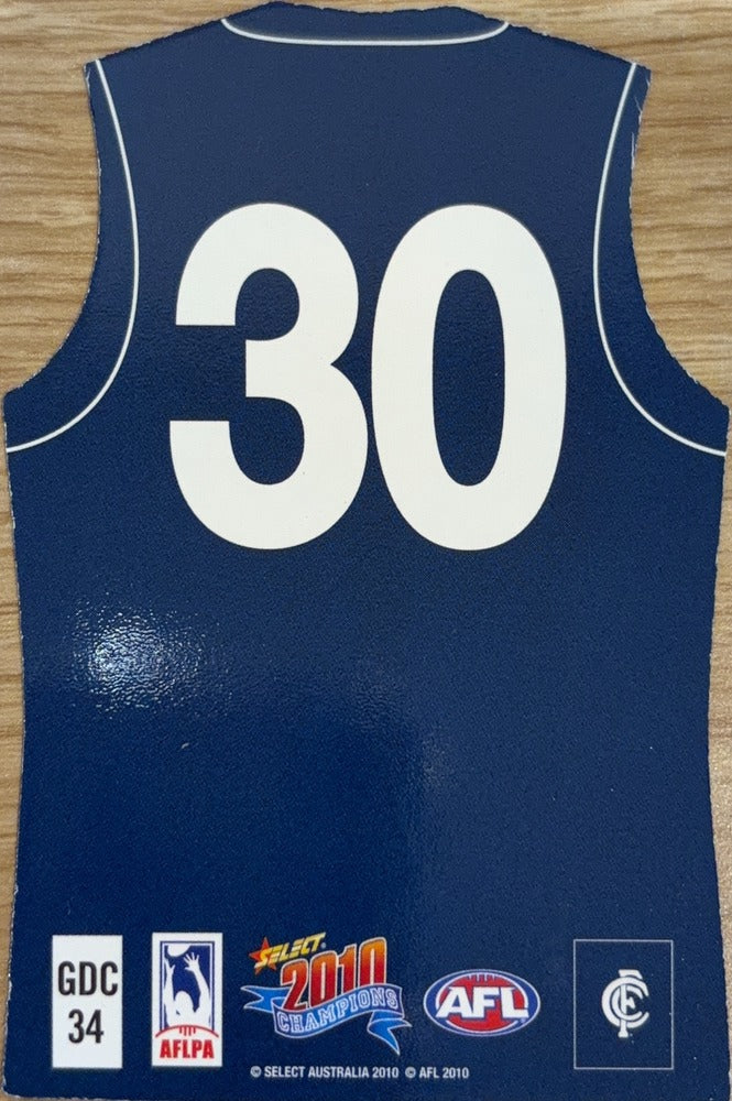 Jarrad Waite #GDC34 | 2010 Select AFL Champions Holographic Guernseys (back)