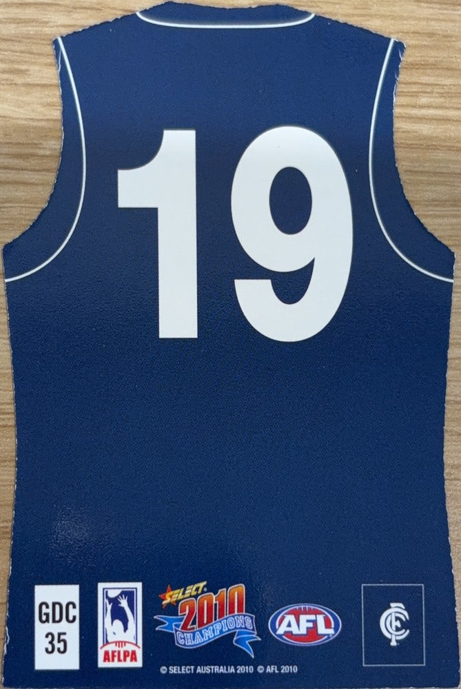 Eddie Betts #GDC35 | 2010 Select AFL Champions Holographic Guernseys (back)
