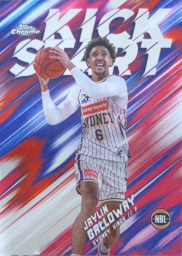 Jaylin Galloway #KS-9 Sydney Kings | 2024-25 Topps Chrome NBL Kick Start (front)