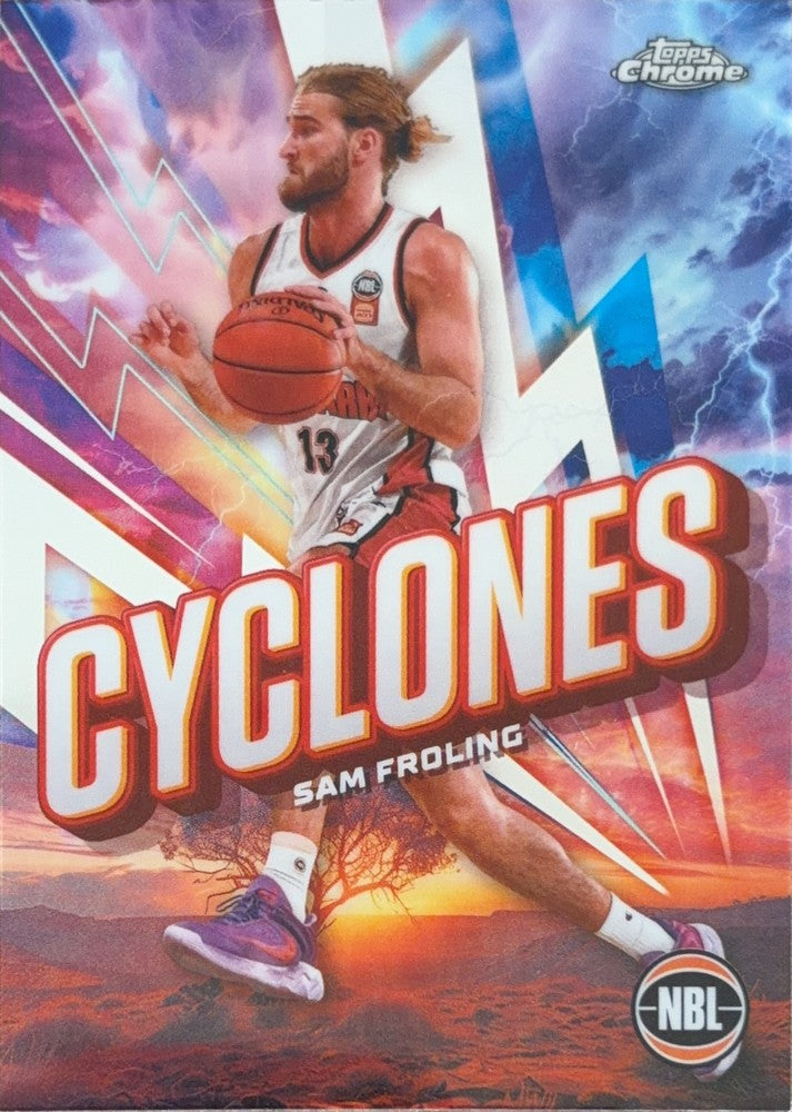 Sam Froling #C-7 Illawarra Hawks | 2024-25 Topps Chrome NBL Cyclones (front)