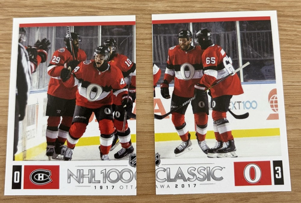 NHL 100 Classic #516 and #517 Pair, apart