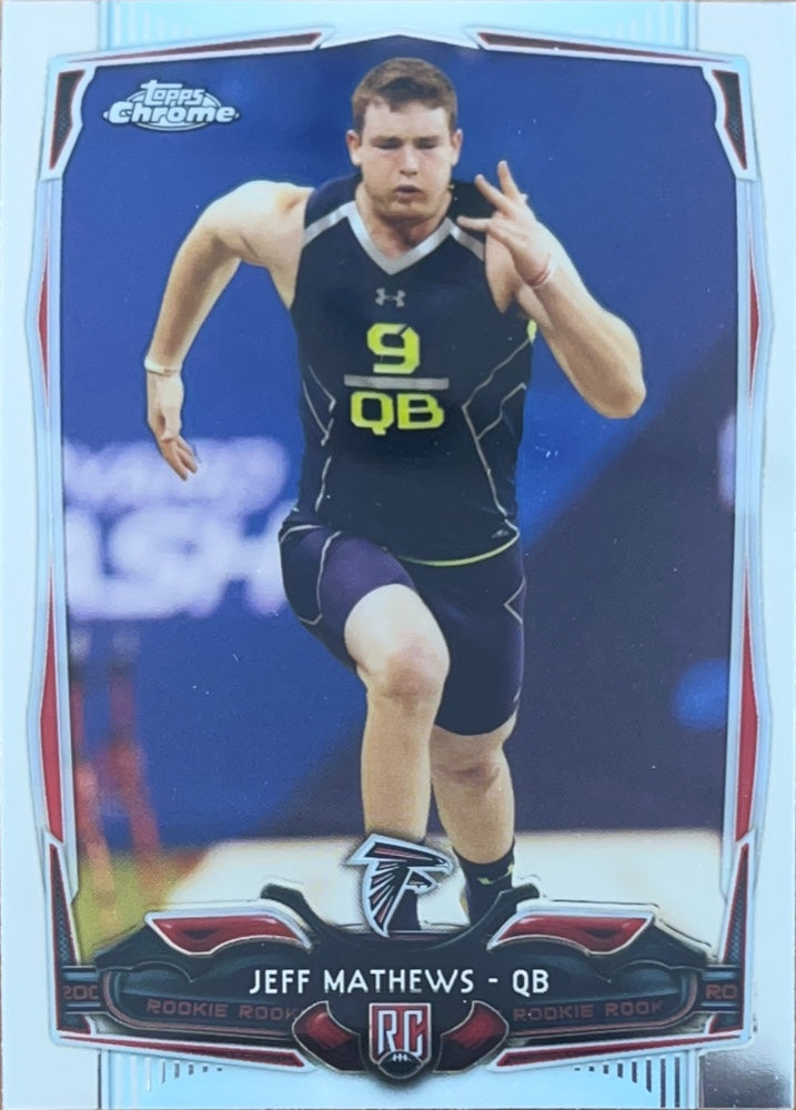 Jeff Mathews #113 Atlanta Falcons Rookie | 2014 Topps Chrome | NFL Football (front)