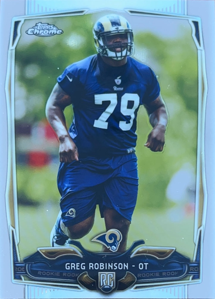 Greg Robinson #135 St. Louis Rams Rookie | 2014 Topps Chrome | NFL Football (front)