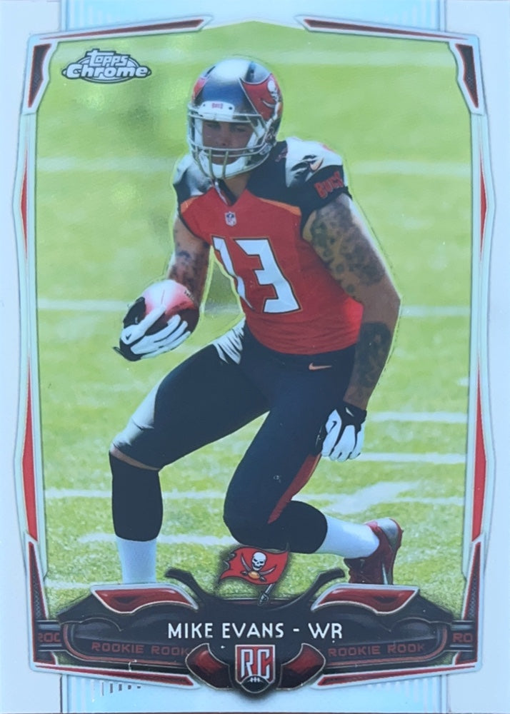 Mike Evans #185 Tampa Bay Buccaneers Rookie | 2014 Topps Chrome | NFL Football (front)