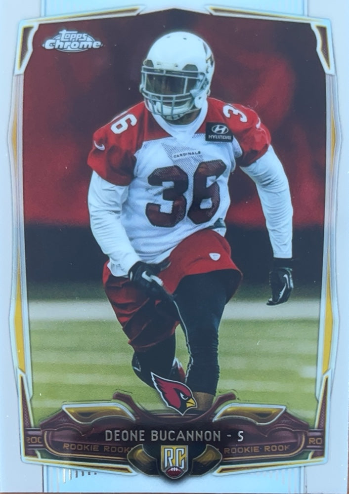 Deone Bucannon #186 Arizona Cardinals Rookie | 2014 Topps Chrome | NFL Football (front)