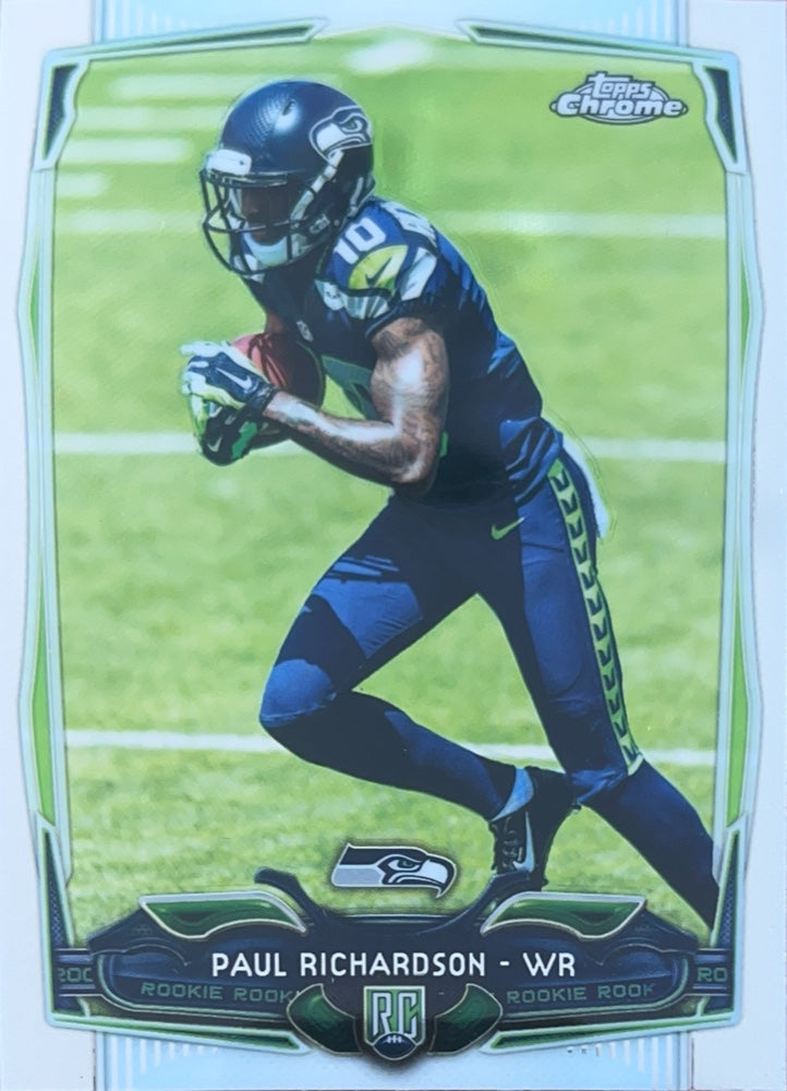 Paul Richardson #219 Seattle Seahawks Rookie | 2014 Topps Chrome | NFL Football (front)