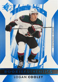 Logan Cooley #102 Arizona Coyotes Rookie Authentics | 2023-24 SP Blue (front)
