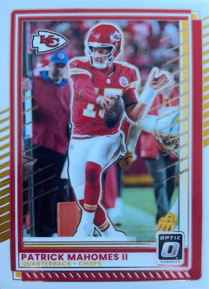 Patrick Mahomes II #40 Kansas City Chiefs | 2025 Donruss Optic | NFL Football (front)